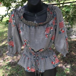 O.L.M. Boho Peasant Off The Shoulder’s Top